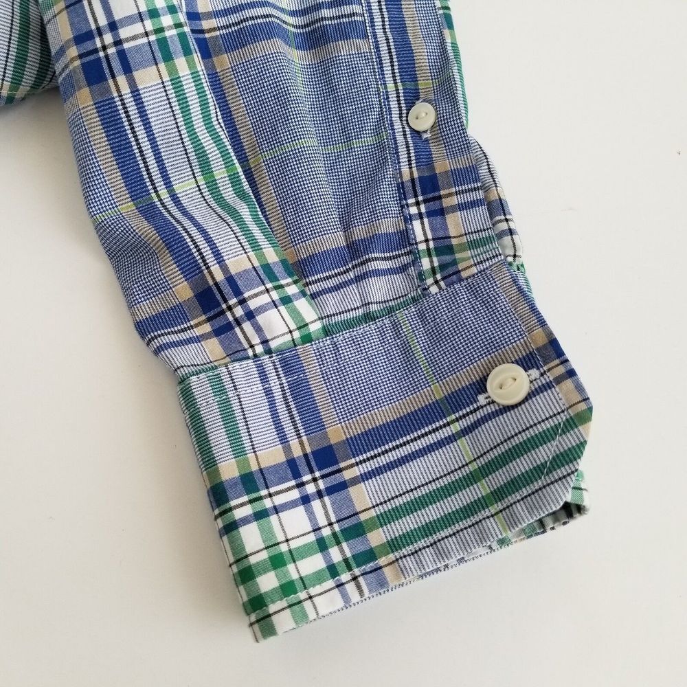 Banana Republic Button Up Shirt Mens S Roll Tab Sleeve Plaid Flap Chest Pockets - Picture 6 of 7
